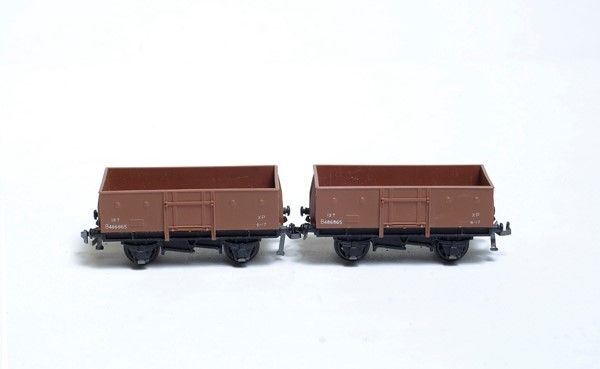 Due carri merci sponde basse mod B486865 Hornby  Dublo