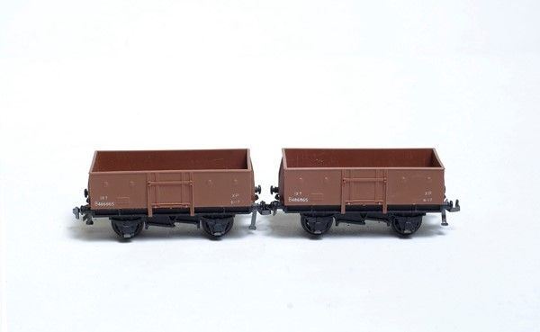 Due Carri Merci Sponde Basse Mod B486865 Hornby Dublo