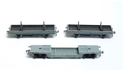 Tre Carri Piani per Trasporto Merci Pesanti Mod B 301006 e 920022 Hornby Dublo