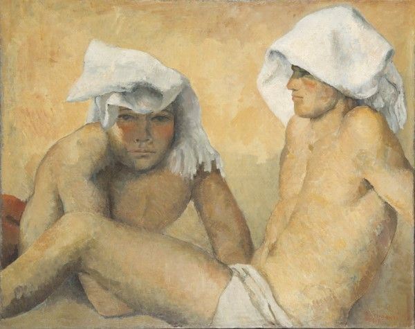 Nino Tirinnanzi : Ragazzi  (1953-55)  - Olio su tela - Auction Autori del XIX e XX sec. - I - Galleria Pananti Casa d'Aste