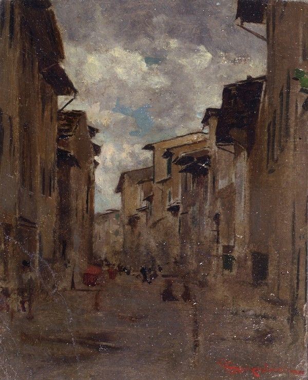 Telemaco Signorini - Una Strada di Firenze