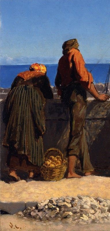 Vincenzo Cabianca - Figurine sul Porto