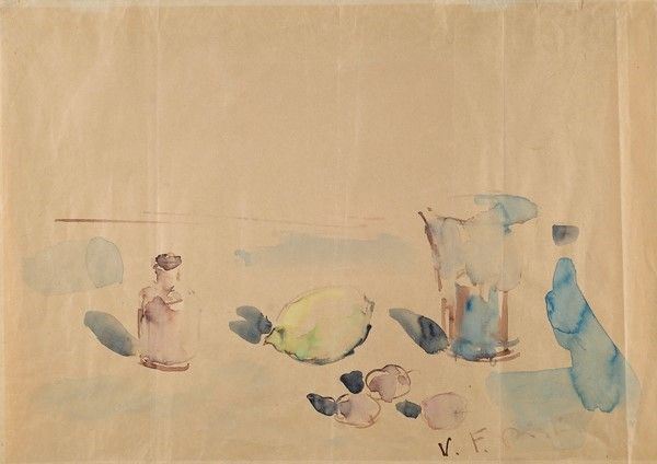 Filippo de Pisis - Natura morta sulla spiaggia