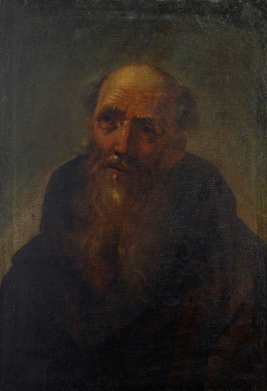 Scuola Italia Settentrionale, XVII sec. : Sant Antonio Abate  - Olio su tela - Auction Arte orientale - I - Galleria Pananti Casa d'Aste