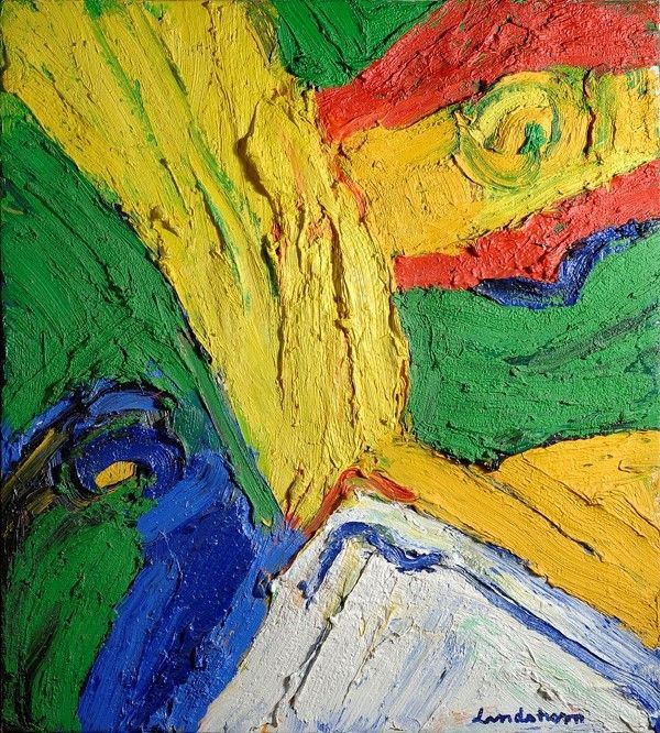 Bengt Lindstr&#246;m : Senza titolo  (1990)  - Olio su tela - Asta Autori del XIX e XX sec. - I - Galleria Pananti Casa d'Aste