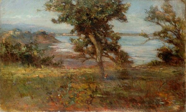 Giovanni (Nino) Costa - Contadino con gregge sulla costa di Anzio