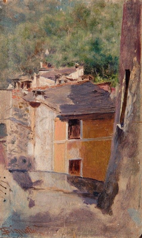 Telemaco Signorini - Caseggiati a Rio Maggiore