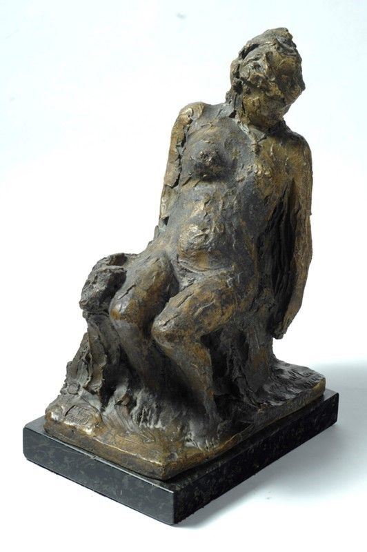 Carmelo Cappello : Nudo seduto  (1944)  - Bronzo (Pezzo unico) - Auction Autori del XIX e XX sec. - I - Galleria Pananti Casa d'Aste