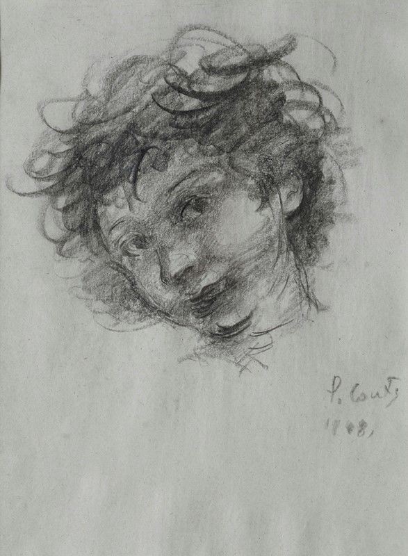 Primo Conti : Volto di bambino  (1948)  - Matita su carta - Auction Autori del XIX e XX sec. - I - Galleria Pananti Casa d'Aste