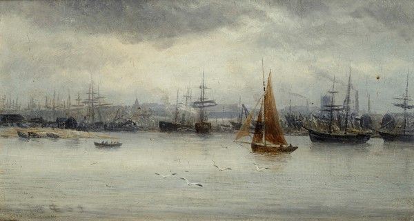James Cassie - Il Porto di Aberdeen da Torry