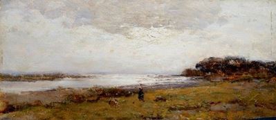 Paesaggio con Fiume e Figura