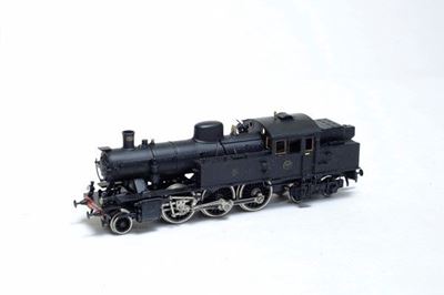 Locomotiva a Vapore in Ottone Mod Sj 264