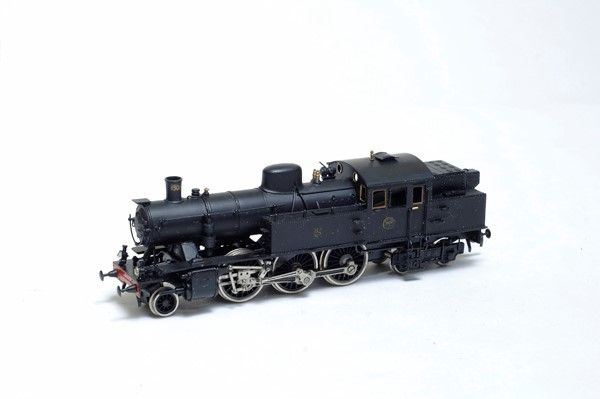 Locomotiva a Vapore in Ottone Mod Sj 264