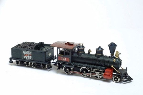 Locomotiva a Vapore in Ottone con Tender Western Pacific 123 Tenshodo