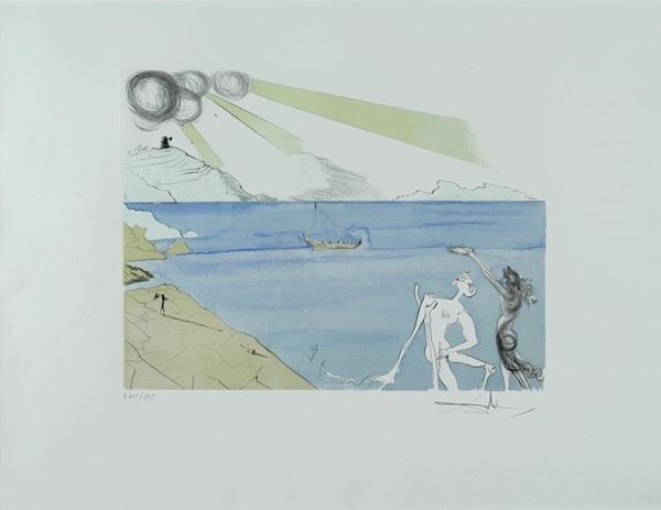 Salvador Dal&#236; : Senza titolo  - Litografia - Auction GRAFICA ed EDIZIONI - Galleria Pananti Casa d'Aste