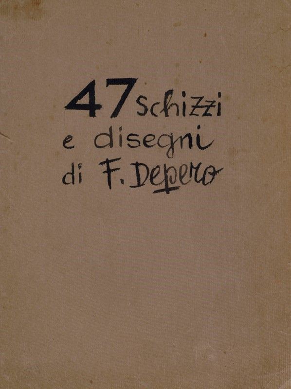Fortunato Depero : Tavole (studio preliminare)  ((1941-42))  - China su cartoncino - Asta Autori del XIX e XX sec. - I - Galleria Pananti Casa d'Aste