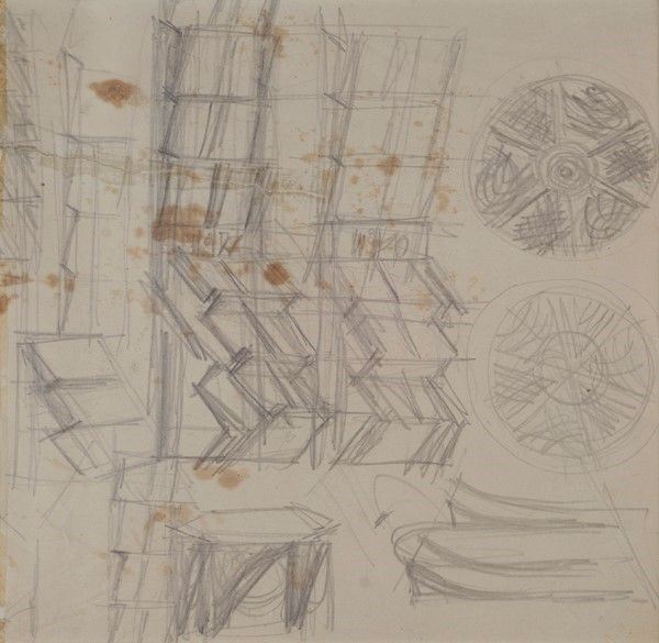 Allestimento del Museo Depero (studio per Espositori Sala Eco della Stampa)