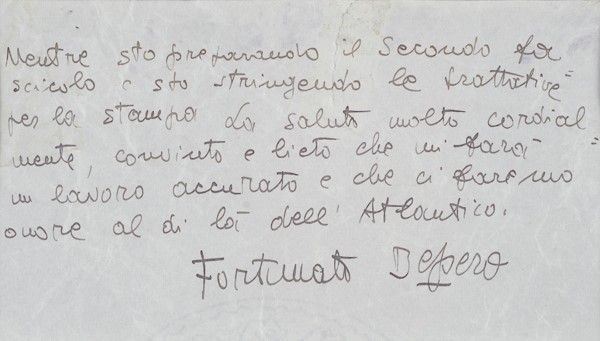 Fortunato Depero - ..secondo Fascicolo