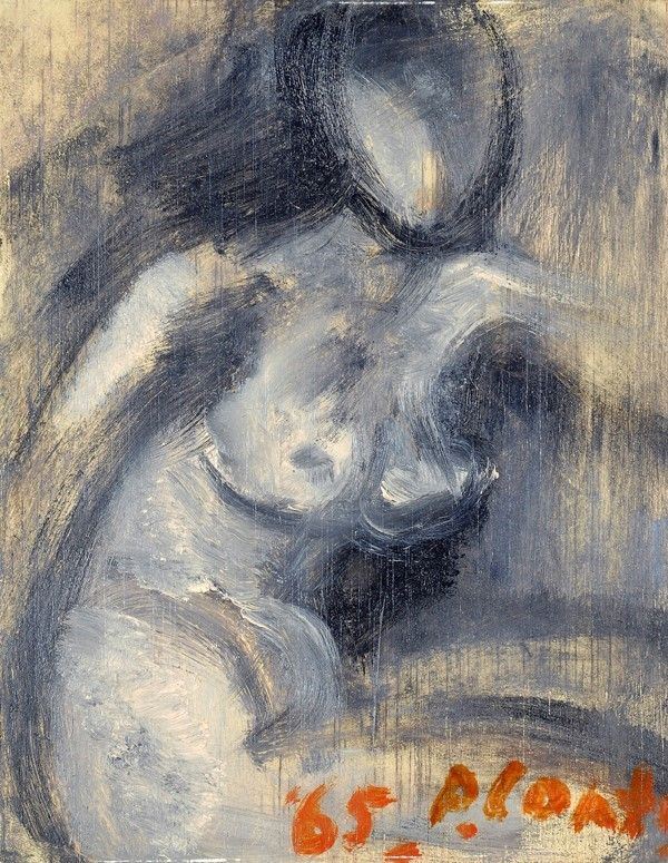 Primo Conti : Figura  (1965)  - Olio su tavola - Auction Autori dell'800-900, Grafica ed Edizioni - I - Galleria Pananti Casa d'Aste