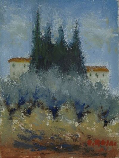 Cipressi e Case