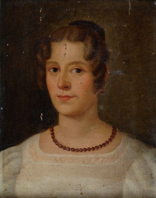 Anonimo, XIX sec. - Ritratto di donna
