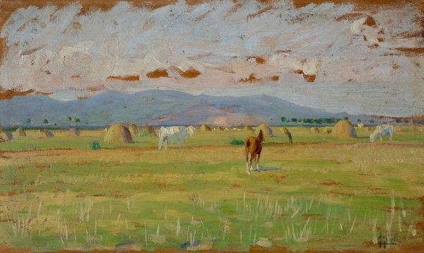 Luigi Gioli - Veduta di campagna