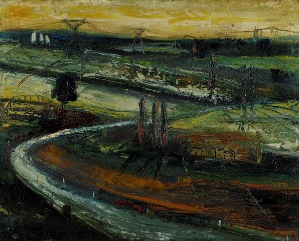 Massimiliano Alioto : Paesaggio  (1998)  - Olio su tela - Auction STORART: Dipinti, oggetti, arredi dal XVII al XX sec. - II - Galleria Pananti Casa d'Aste
