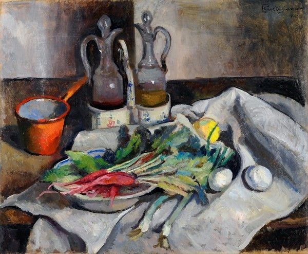 Eduardo Gordigiani : Natura morta  (1942)  - Olio su tela - Auction Autori del XIX e XX sec. - I - Galleria Pananti Casa d'Aste