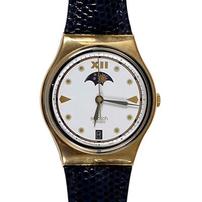 Swatch Quartz Date Sun-moon Phase 1991