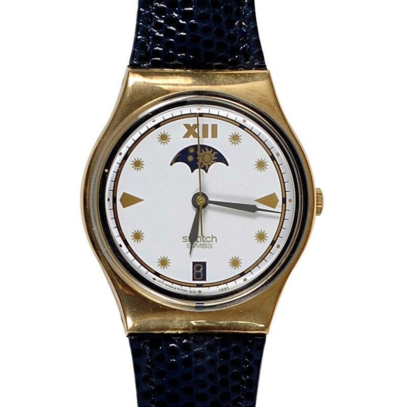 Swatch Quartz Date Sun-moon Phase 1991