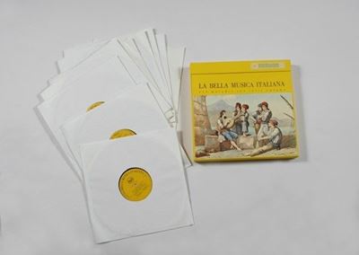 Cofanetto Contenente Raccolta di 10 Dischi in Vinile a 33 Giri