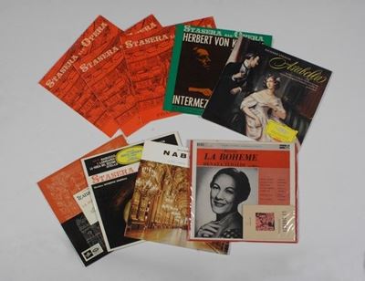 Gruppo di Nove Dischi in Vinile a 33 Giri