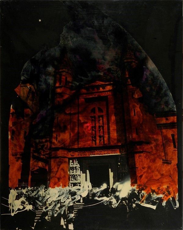 Mario Schifano : Cattedrale  - Emulsione su tela - Auction STORART: Dipinti, oggetti, arredi dal XVII al XX sec. - II - Galleria Pananti Casa d'Aste