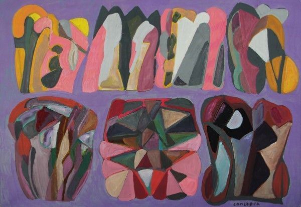 Pietro Consagra : Senza Titolo  - Olio su tela - Auction Autori del XIX e XX sec. - I - Galleria Pananti Casa d'Aste