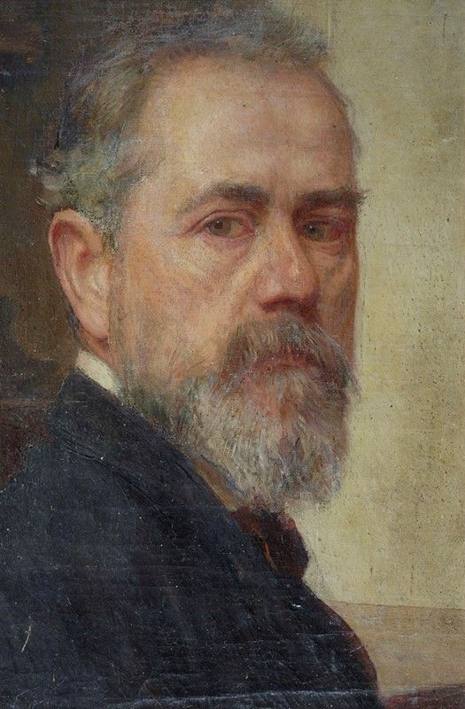 Anonimo, XIX sec. : Autoritratto  - Olio su tela - Auction STORART: Dipinti, oggetti, arredi dal XVII al XX sec. - II - Galleria Pananti Casa d'Aste