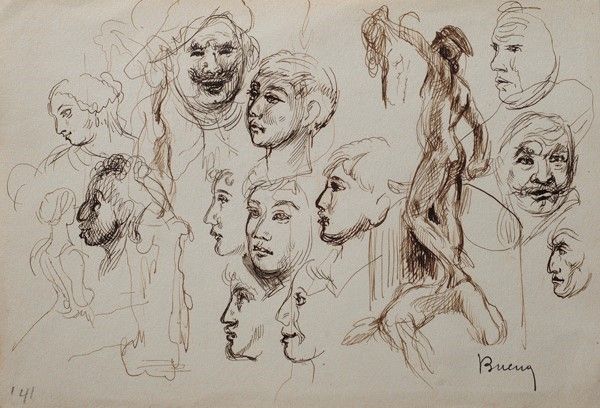 David Abraham Bueno De Mesquita - Ritratto, Studio di Volti, Composizione di Figure