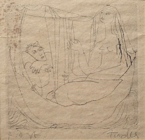 Anonimo, XX sec. : Without title  - Drypoint - Auction MODERN ART - Galleria Pananti Casa d'Aste