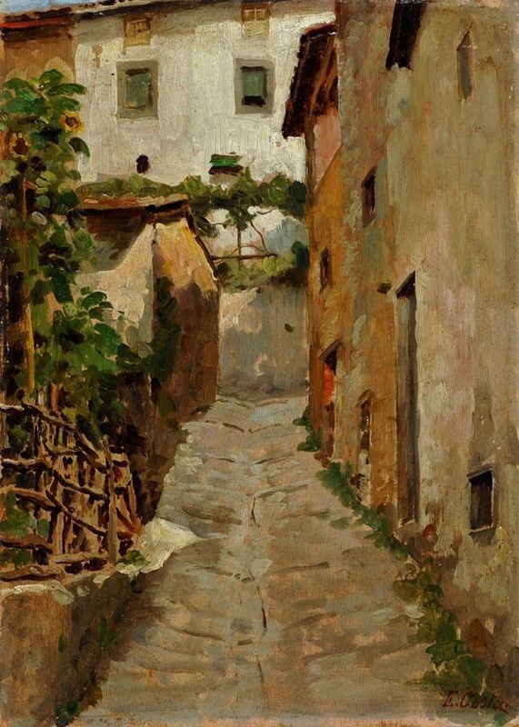 Attr. a Emmanuel Costa - Vicolo di paese