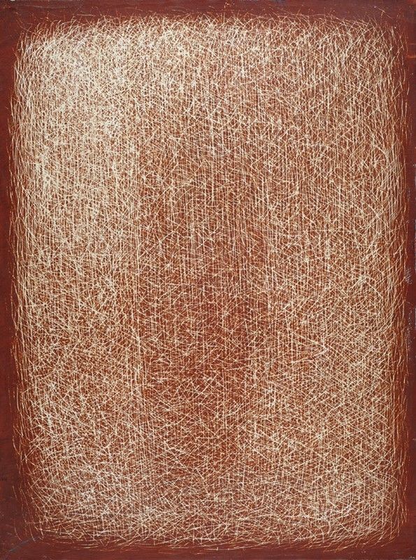 Mario Deluigi : Senza titolo  ((1970))  - Olio (Grattage) su tela - Asta Autori del XIX e XX sec. - I - Galleria Pananti Casa d'Aste