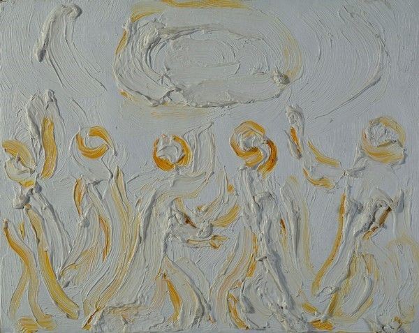 Virgilio Guidi : Figure agitate  (1979)  - Olio su tela - Asta Autori del XIX e XX sec. - I - Galleria Pananti Casa d'Aste