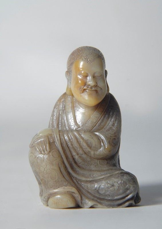 Sculturina di monaco buddista  - Auction STORART: Dipinti, oggetti, arredi dal XVII al XX sec. - II - Galleria Pananti Casa d'Aste