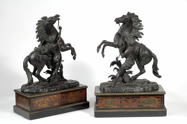 da Nicolas Coustou : I cavalli di Marly  - Bronzo - Auction STORART: Dipinti, oggetti, arredi dal XVII al XX sec. - II - Galleria Pananti Casa d'Aste