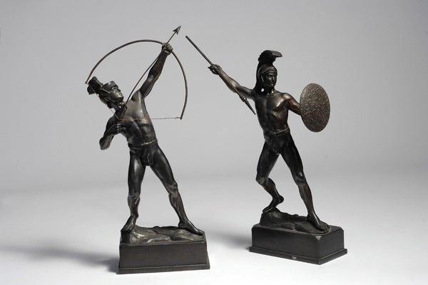 Coppia di guerrieri  - Auction STORART: Dipinti, oggetti, arredi dal XVII al XX sec. - II - Galleria Pananti Casa d'Aste