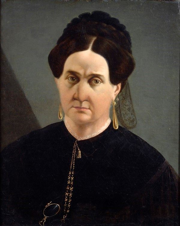 Attr. a Odoardo Borrani - Ritratto di signora