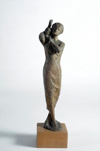 Piccolo Bronzo (donna con Volatile)