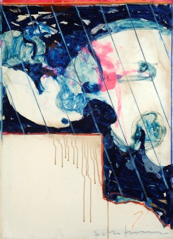 Mario Schifano : Senza titolo  (1975-1979)  - Smalto su tela - Asta Autori del XIX e XX sec. - I - Galleria Pananti Casa d'Aste