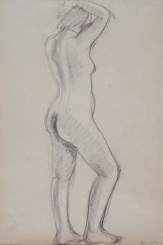 Albert Marquet : Nudo  - Matita su carta - Auction Autori del XIX e XX sec. - Galleria Pananti Casa d'Aste