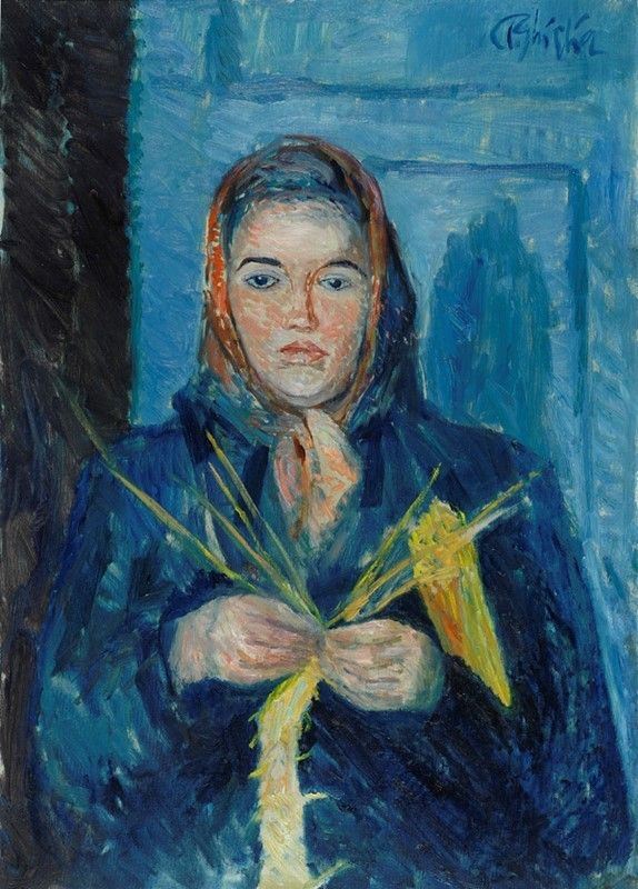 Paulo Ghiglia - Donna con fazzoletto