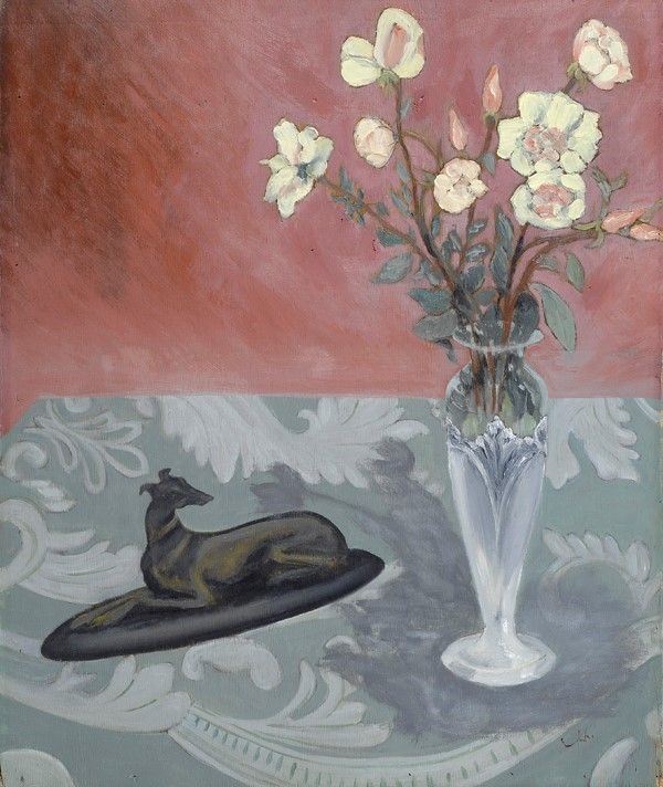 Elisabeth Chaplin : Natura morta con fiori  - Olio su  tavola - Asta Autori del XIX e XX sec. - Galleria Pananti Casa d'Aste