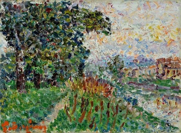 Guido Borgianni : Paesaggio  - Olio du tela - Auction Autori del XIX e XX sec. - I - Galleria Pananti Casa d'Aste